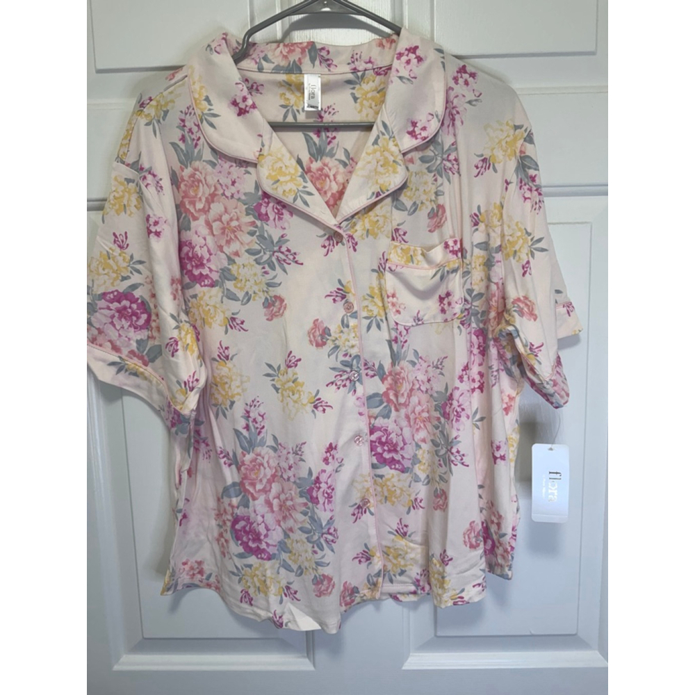🌸 Flora by Flora Nikrooz 2-Piece Pajama Set – Pink Floral – NWT 🌸
